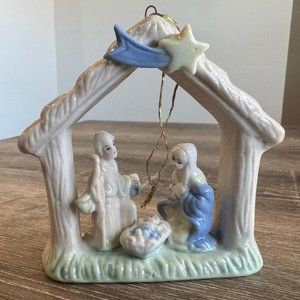 International Bazaar Nativity Baby Jesus, Mary & Joseph Christmas Tree Ornament
